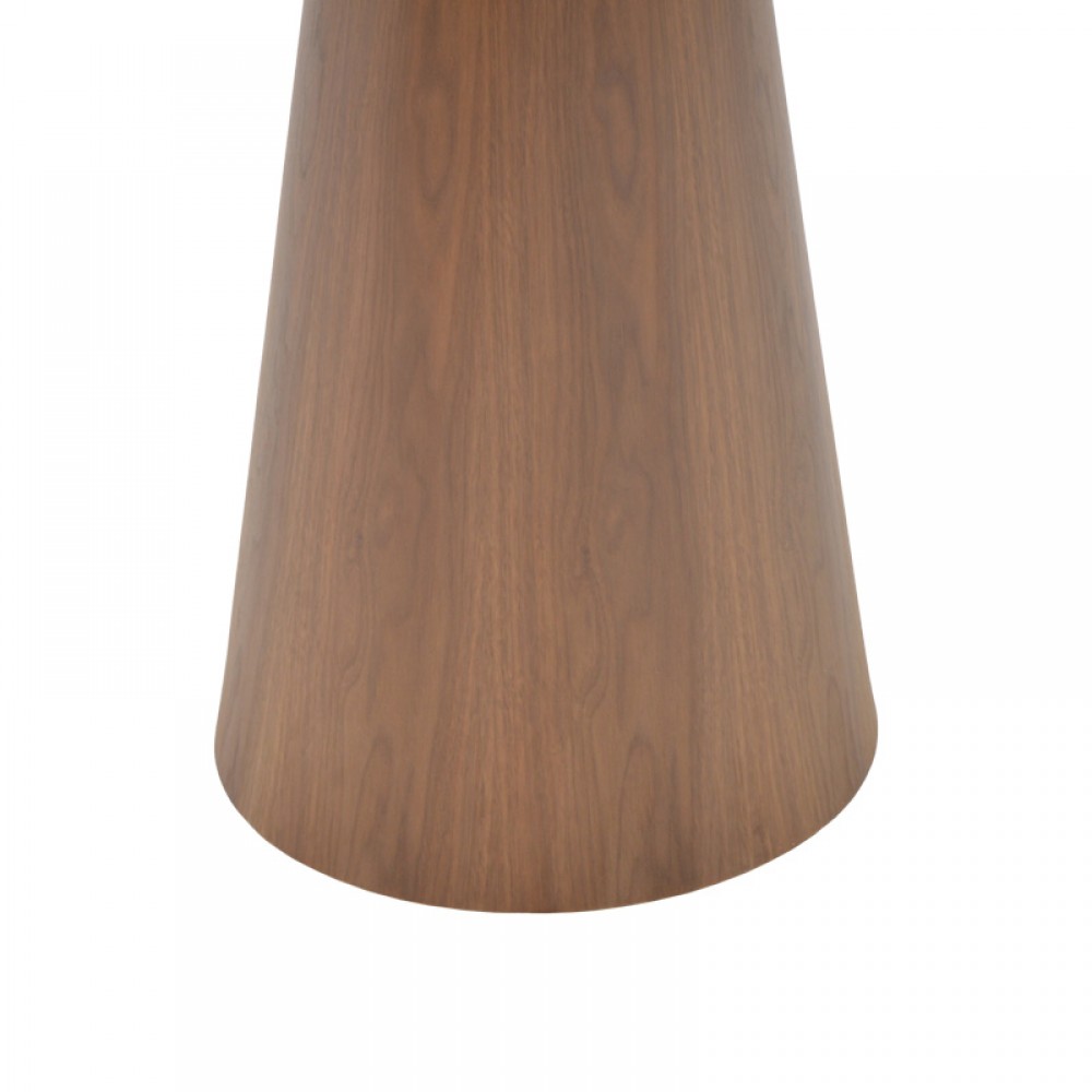Βοηθητικό τραπέζι Donda pakoworld mdf καρυδί Φ45x50εκ