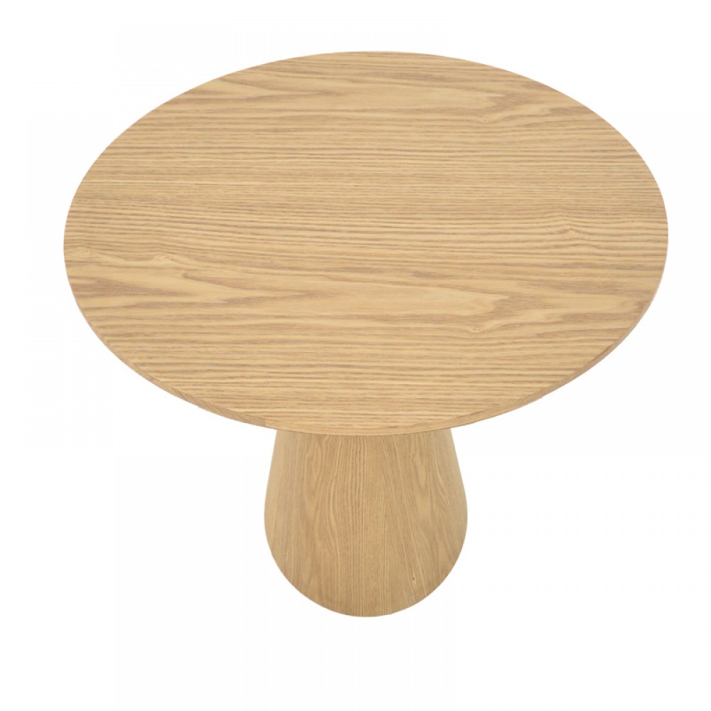 Tραπέζι Donda pakoworld mdf sonoma Φ100x76εκ