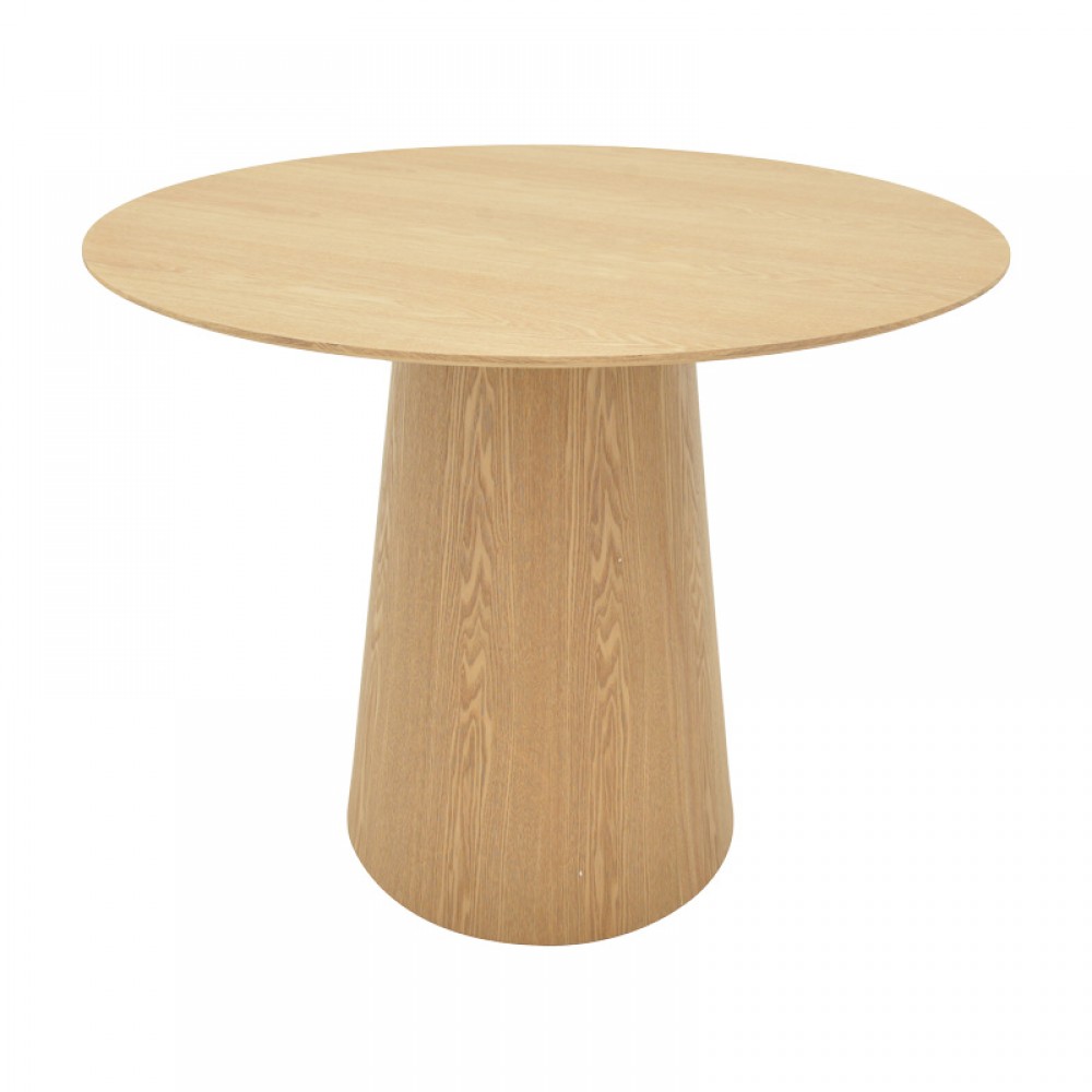 Tραπέζι Donda pakoworld mdf sonoma Φ100x76εκ