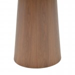 Tραπέζι Donda pakoworld mdf καρυδί Φ100x76εκ