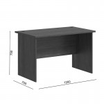Γραφείο επαγγελματικό Fesialo pakoworld wenge 120x70x75εκ