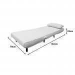 Πολυθρόνα-κρεβάτι Josuane pakoworld γκρι μπεζ βελούδο και ξύλινο πόδι σε μαύρη απόχρωση 78x80x81εκ