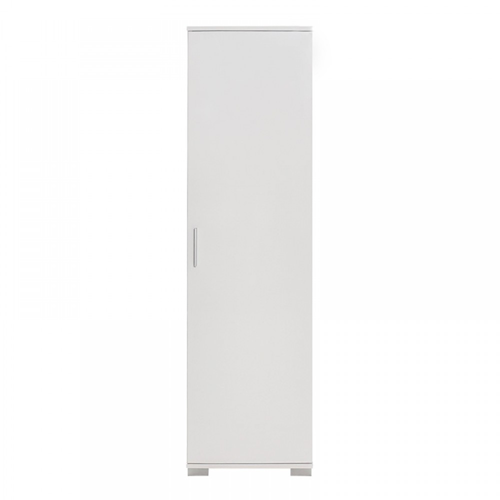 Ντουλάπι-στήλη Chad1 pakoworld λευκό gloss 45x32x169εκ