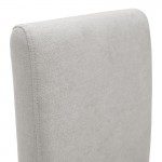 Καρέκλα Ditta pakoworld ύφασμα γκρι-πόδι sonoma 44x56x96εκ