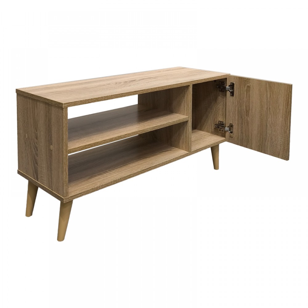 Έπιπλο τηλεόρασης Orianne pakoworld σε sonoma απόχρωση 90x32x46εκ