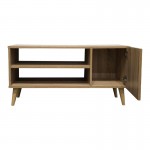 Έπιπλο τηλεόρασης Orianne pakoworld σε sonoma απόχρωση 90x32x46εκ