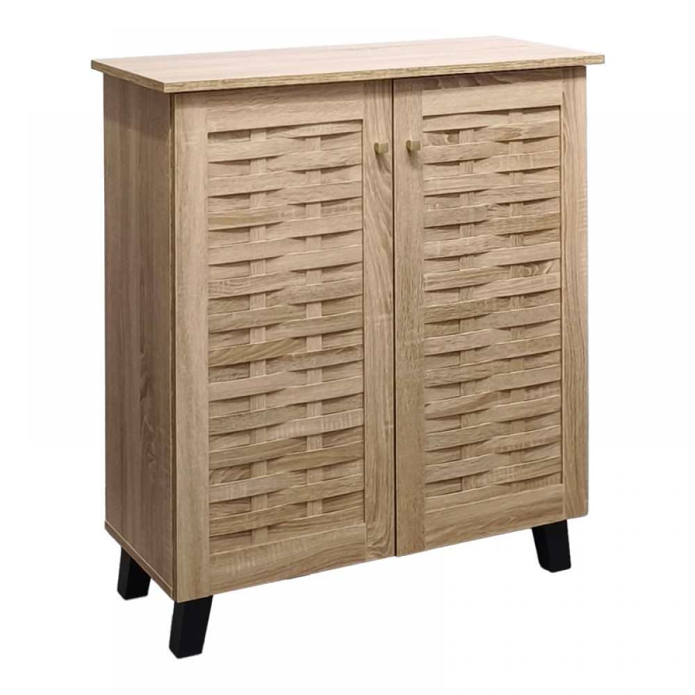 Παπουτσοθήκη-ντουλάπι Mantam pakoworld 12 ζεύγων sonoma 78x34x87εκ
