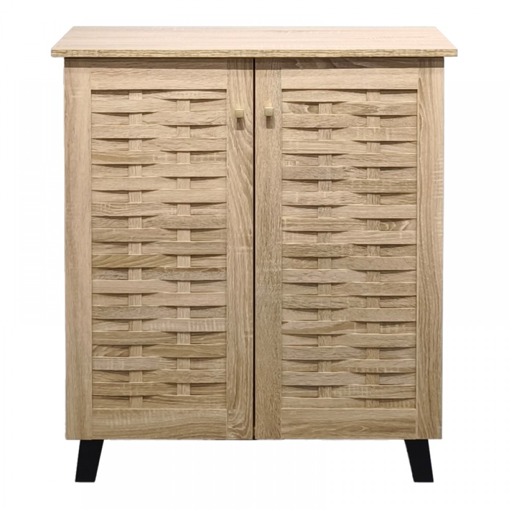 Παπουτσοθήκη-ντουλάπι Mantam pakoworld 12 ζεύγων sonoma 78x34x87εκ