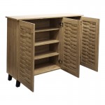 Παπουτσοθήκη-ντουλάπι Mantam pakoworld 16 ζεύγων sonoma 115.5x34x87εκ