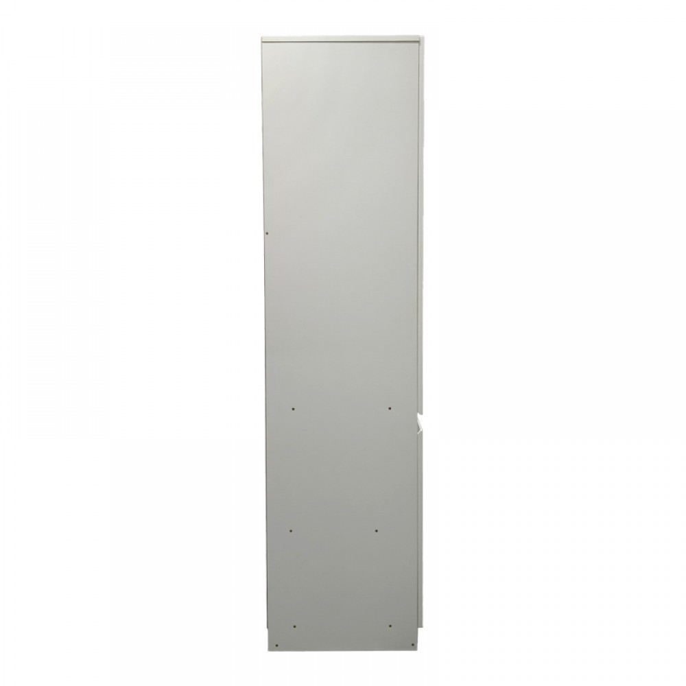 Ντουλάπα τρίφυλλη Merzia pakoworld  sonoma-λευκό 120x46.5x183εκ