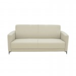 Καναπές τριθέσιος Sidica pakoworld PU σε μπεζ απόχρωση 185x82x81εκ