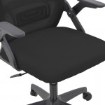 Καρέκλα γραφείου Peja pakoworld mesh ύφασμα μαύρο 58x60x107-117εκ