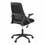 Καρέκλα γραφείου Reji pakoworld mesh ύφασμα μαύρο 58x60x89-99εκ