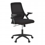 Καρέκλα γραφείου Reji pakoworld mesh ύφασμα μαύρο 58x60x89-99εκ