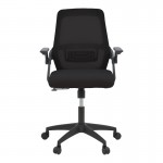 Καρέκλα γραφείου Reji pakoworld mesh ύφασμα μαύρο 58x60x89-99εκ