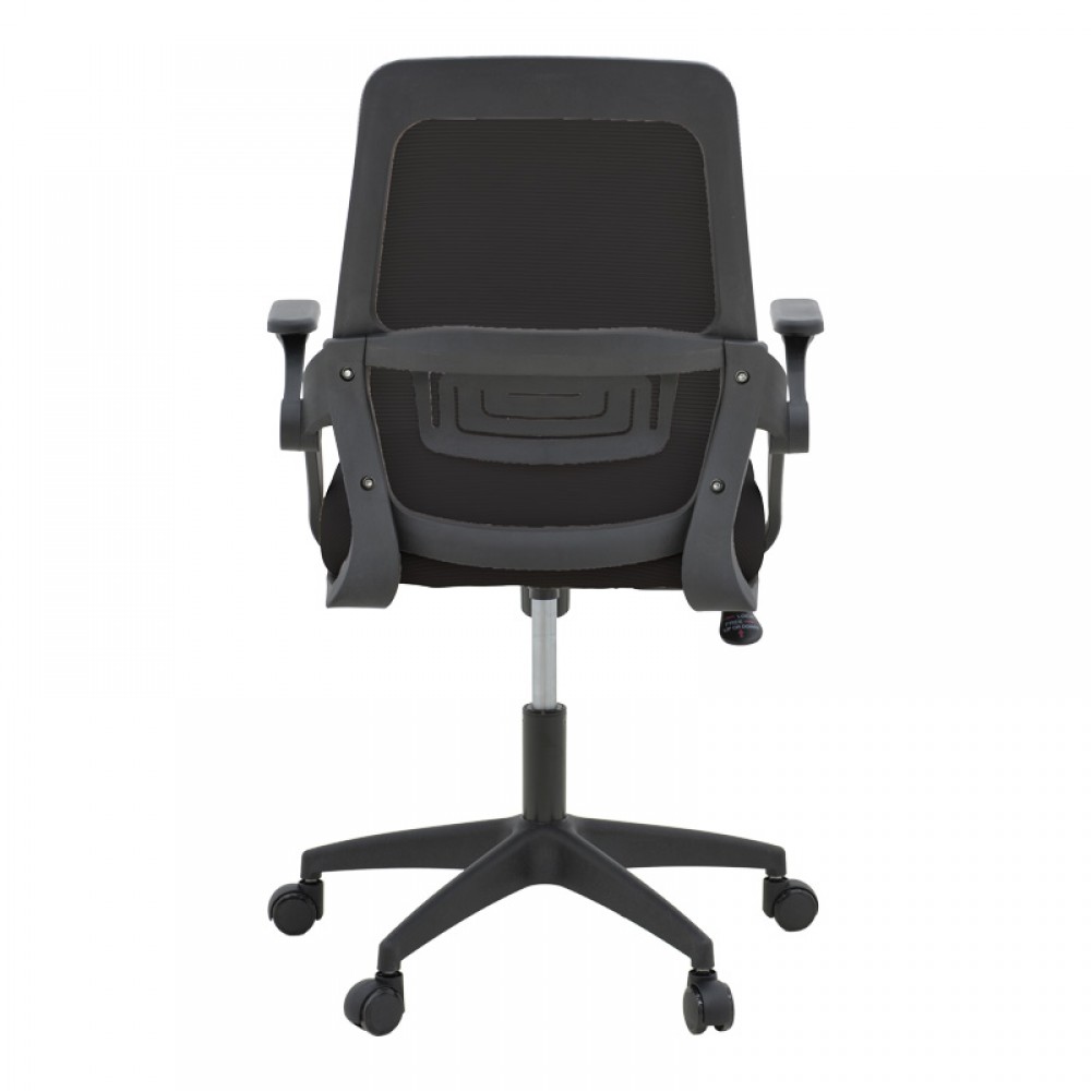 Καρέκλα γραφείου Reji pakoworld mesh ύφασμα μαύρο 58x60x89-99εκ