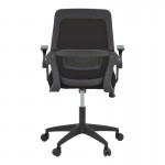 Καρέκλα γραφείου Reji pakoworld mesh ύφασμα μαύρο 58x60x89-99εκ