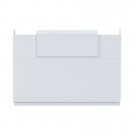 Γραφείο reception Lotus pakoworld σε λευκή απόχρωση 140x70x110εκ