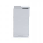 Γραφείο reception Lotus pakoworld σε λευκή απόχρωση 140x70x110εκ