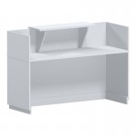 Γραφείο reception Lotus pakoworld σε λευκή απόχρωση 180x70x110εκ