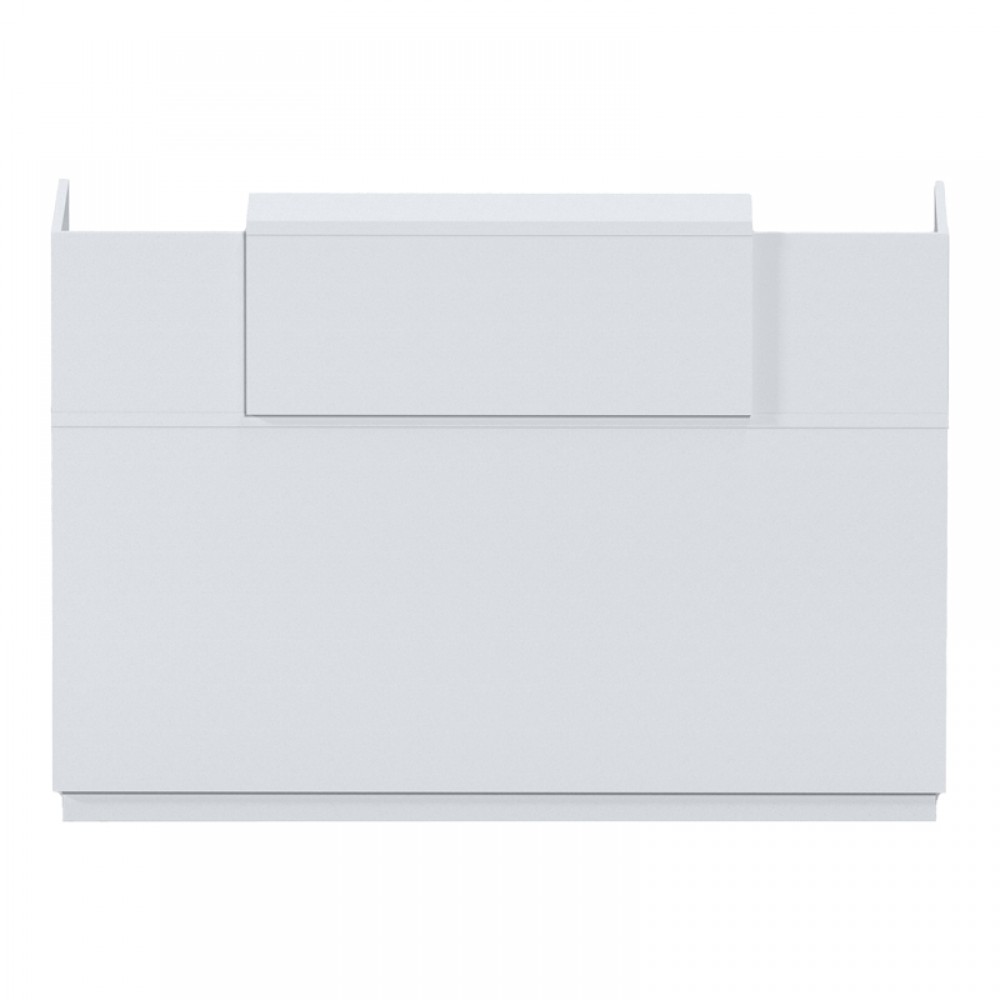 Γραφείο reception Lotus pakoworld σε λευκή απόχρωση 180x70x110εκ