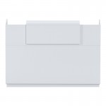 Γραφείο reception Lotus pakoworld σε λευκή απόχρωση 180x70x110εκ