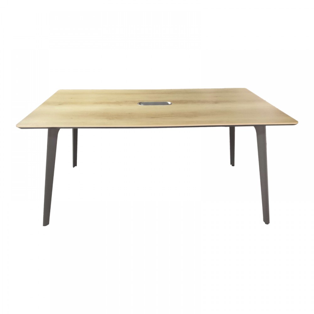 Τραπέζι συνεδριάσεων επαγγελματικό Denith pakoworld ανθρακί-φυσικό 180x100x75εκ