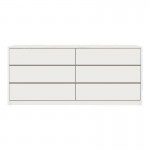 Συρταριέρα Kuanger pakoworld mdf σε λευκή απόχρωση 120x40x70εκ