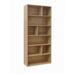 Βιβλιοθήκη Evergin pakoworld mdf σε oak απόχρωση 80x30x180εκ