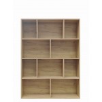 Βιβλιοθήκη Evergin pakoworld mdf σε oak απόχρωση 100x30x135εκ