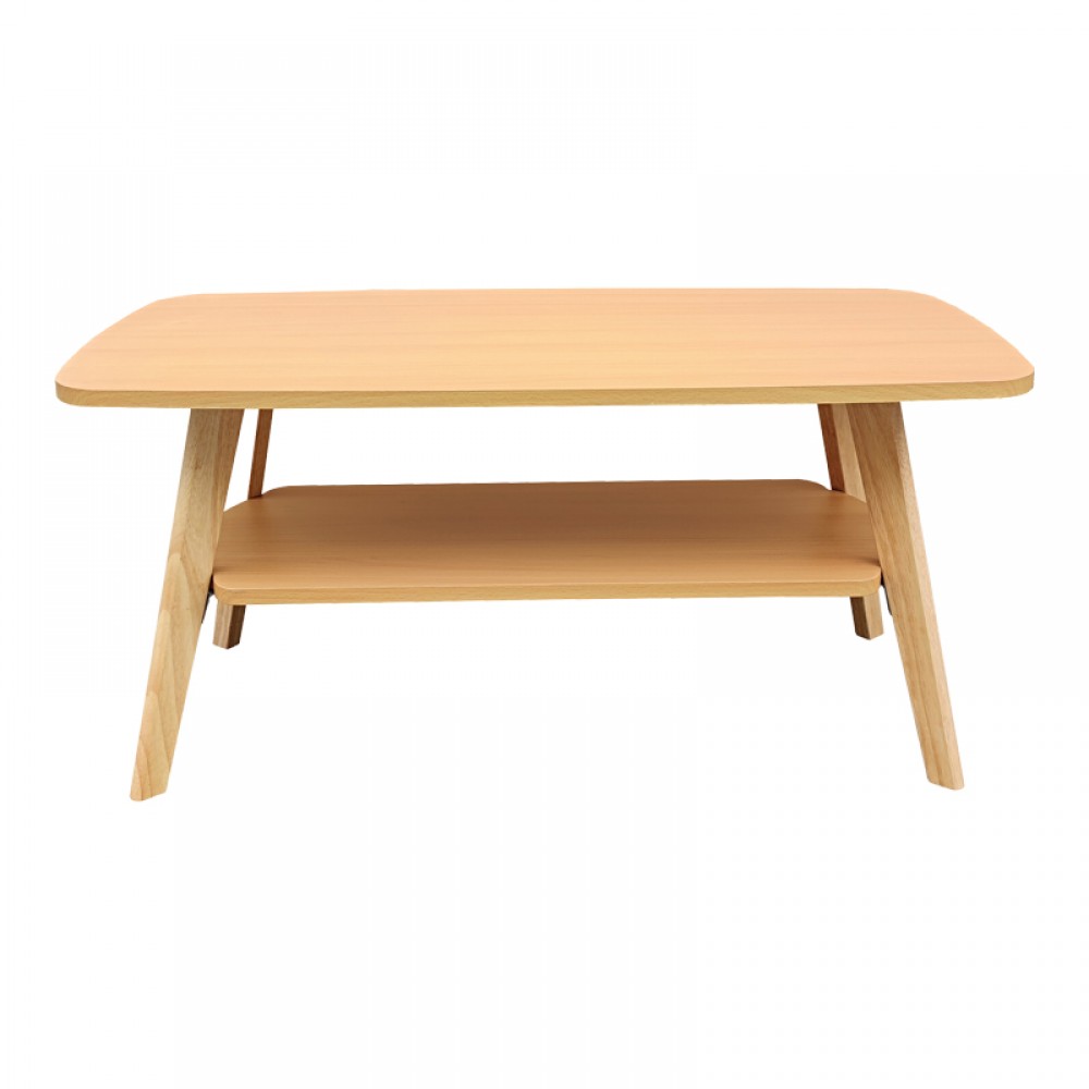 Τραπέζι σαλονιού Komela I mdf σε φυσική απόχρωση 100x48x45cm