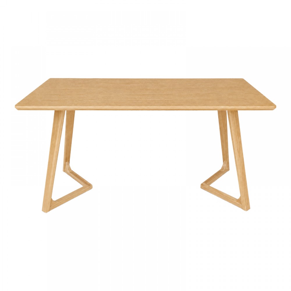 Τραπέζι Pendra pakoworld mdf επιφάνεια με πόδι ξύλο μασίφ σε sonoma απόχρωση 150x80x75εκ