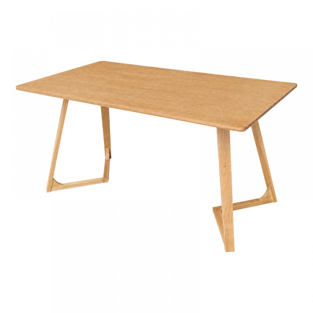 Τραπέζι Pendra pakoworld mdf επιφάνεια με πόδι ξύλο μασίφ σε sonoma απόχρωση 150x80x75εκ