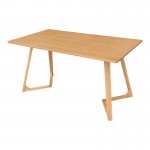 Τραπέζι Pendra pakoworld mdf επιφάνεια με πόδι ξύλο μασίφ σε sonoma απόχρωση 150x80x75εκ