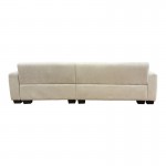 Γωνιακός αναστρέψιμος καναπές Erros pakoworld ύφασμα μπεζ 287x161x71εκ