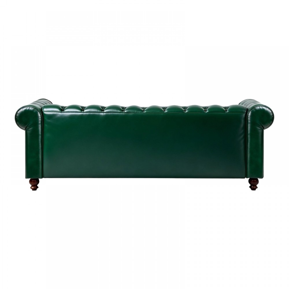 Kαναπές τριθέσιος τ. Chesterfield pakoworld pu κυπαρισσί 203x84x67εκ