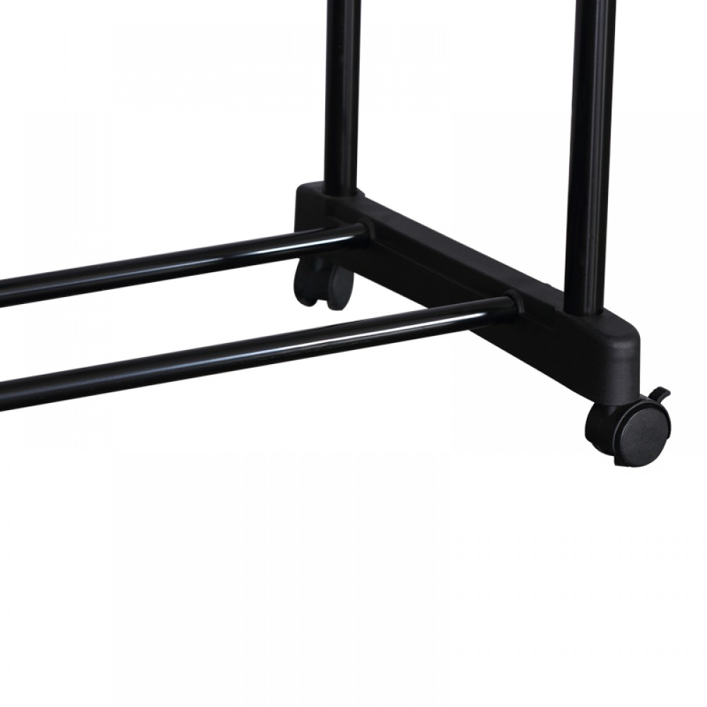 Κρεμάστρα δαπέδου Ganco pakoworld μαύρο μέταλλο 74.5x39x157εκ
