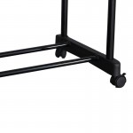 Κρεμάστρα δαπέδου Ganco pakoworld μαύρο μέταλλο 74.5x39x157εκ