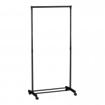 Κρεμάστρα δαπέδου Wizak pakoworld μαύρο μέταλλο 74.5x41,5x157εκ