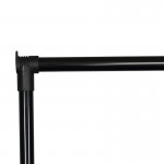 Κρεμάστρα δαπέδου Wizak pakoworld μαύρο μέταλλο 74.5x41,5x157εκ