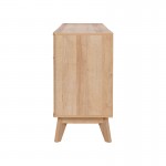 Μπουφές Hamea pakoworld mdf σε φυσική απόχρωση 150x39,5x73εκ