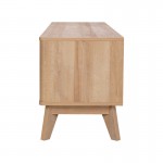 Έπιπλο τηλεόρασης Hamea pakoworld mdf σε φυσική απόχρωση 145x39,5x49εκ