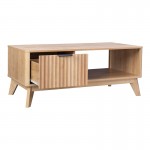 Τραπέζι σαλονιού Hamea pakoworld mdf σε φυσική απόχρωση 110x55,2x45εκ