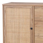 Μπουφές Oslo pakoworld σε sonoma απόχρωση 85x39x79εκ