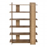 Βιβλιοθήκη Oslo pakoworld sonoma 100x32x146.5εκ