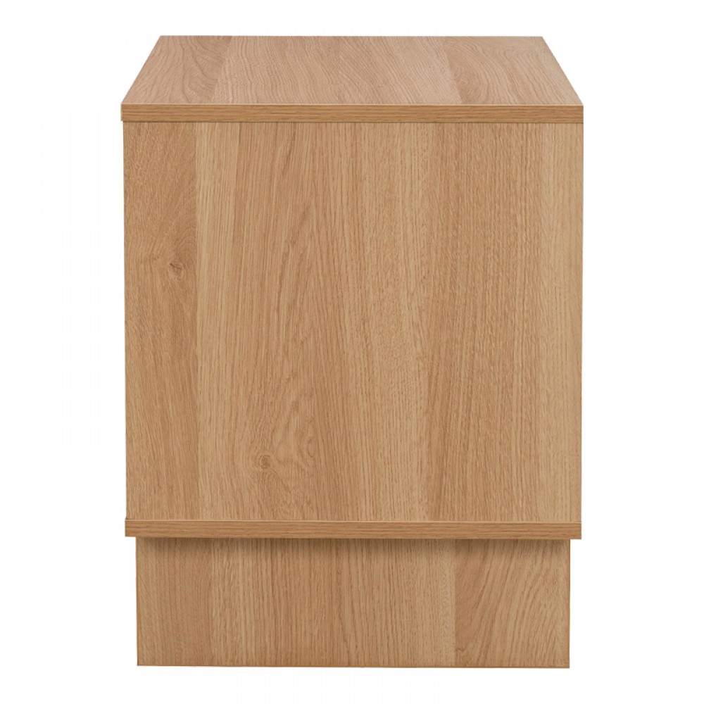 Κομοδίνο Jenfia pakoworld mdf σε φυσική απόχρωση 48x39x50,5εκ