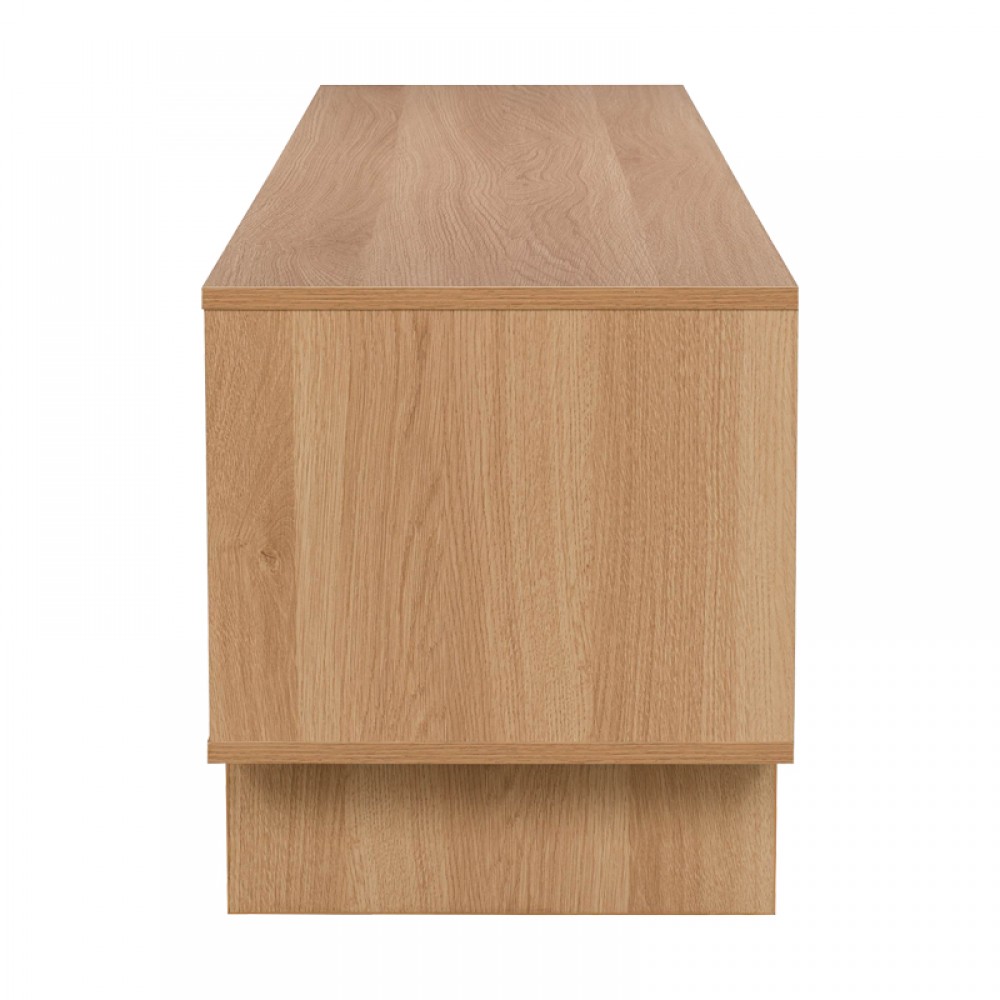 Έπιπλο τηλεόρασης Jenfia pakoworld mdf σε φυσική απόχρωση 150x39x45,5εκ