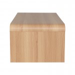 Τραπέζι σαλονιού Kelba pakoworld mdf σε φυσική απόχρωση 100x50x35,5εκ