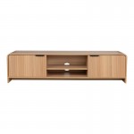 Έπιπλο τηλεόρασης Anfen pakoworld mdf σε φυσική απόχρωση 160x39x40,5εκ