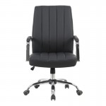 Καρέκλα γραφείου διευθυντή Mido pakoworld pu μαύρο 58x71x100-106εκ